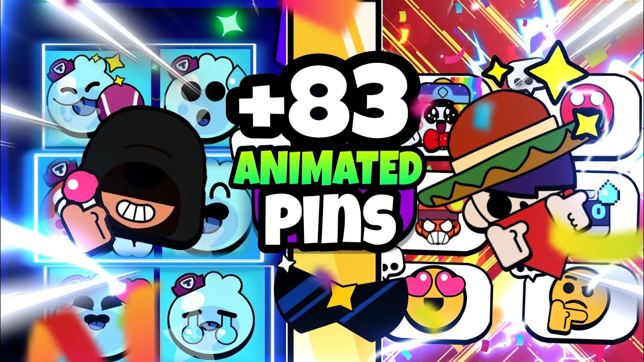 +83 NEW ANIMATED PLAYER PINS!😱🔥 | Brawl Stars Concept