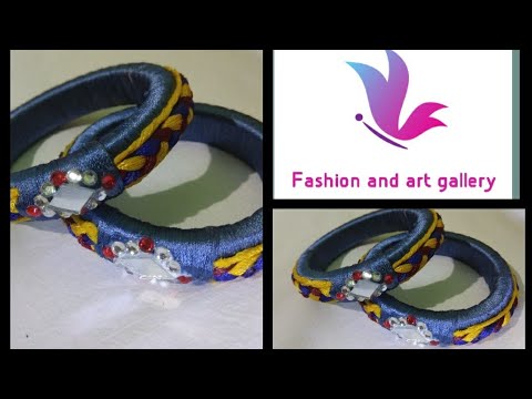 Fancy bangles for wedding //Easy and beautiful DIY. - YouTube