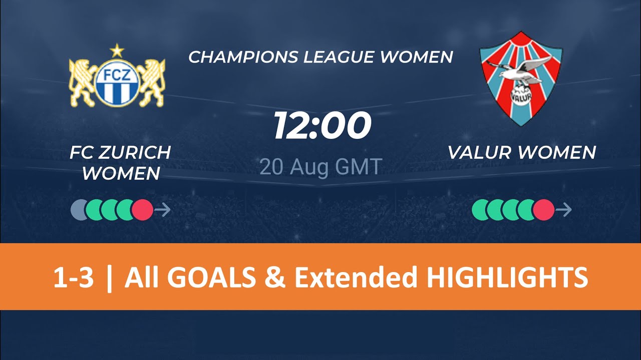 FC Zürich vs Valur Women 1-3 Goals & Highlights UEFA Women's Champions ...