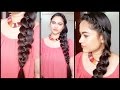 4 strand Rope Twist Braid // Easy hairstyles for medium to long hair//indian hairstyles