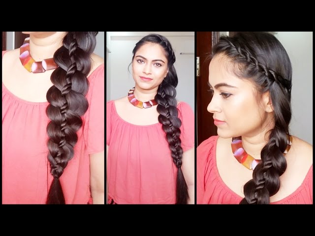 CUTE & EASY Everyday Side French Braid Ponytail For School, College / Alia  Bhatt/ Indian Hairstyles - YouTube