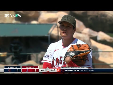 【大谷翔平 3者連続三振!】 6回まで1失点好投! 5.22