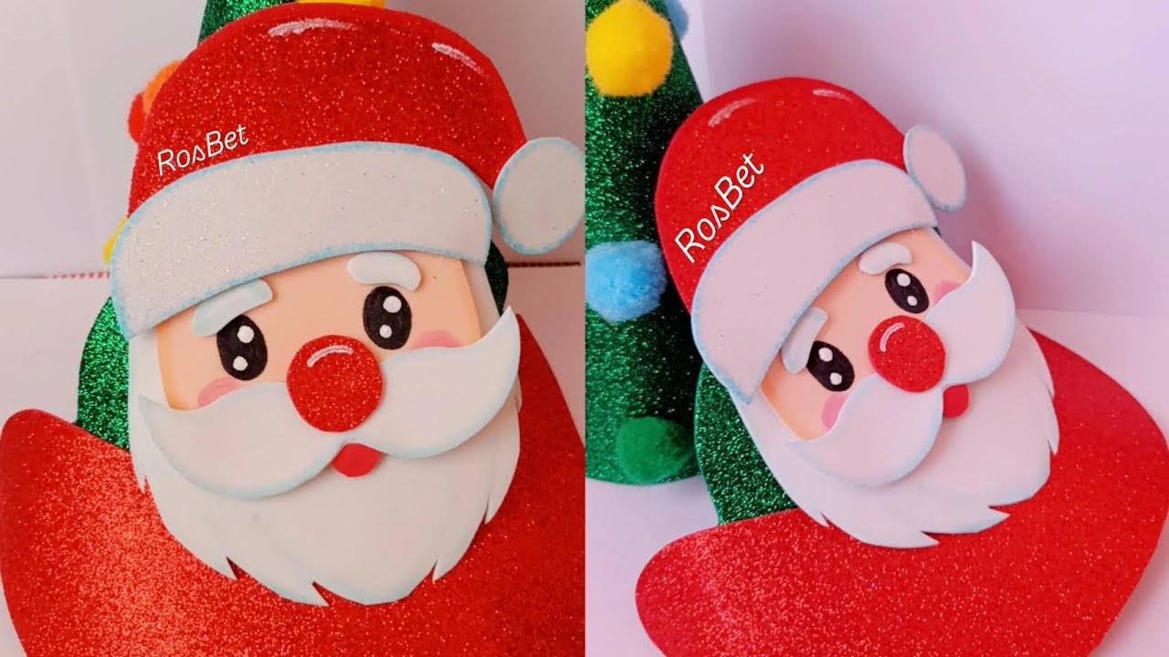 Visera navideña Santa Claus 🌲✨