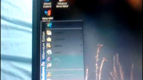 Windows ME running on the IBM ThinkPad T21