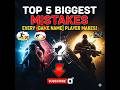 Top 5 Biggest mistaks free fire players 😱#shorts #freefire #viral #trending