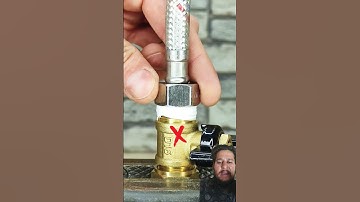 Never make this mistake when installing flexible hose! #shorts #tipsandtools #viral