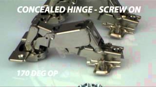 Concealed Hinge - Screw On - 170Deg Opening Full Overlay