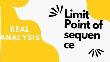 Limit Point of sequence | example | real analysis | limit Point |