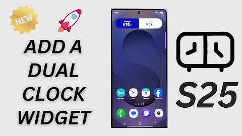 🕒 How to Add a Dual Clock Widget on Samsung Galaxy S25/S25+/Ultra | Show Two Time Zones Easily!