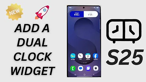 🕒 How to Add a Dual Clock Widget on Samsung Galaxy S25/S25+/Ultra | Show Two Time Zones Easily!