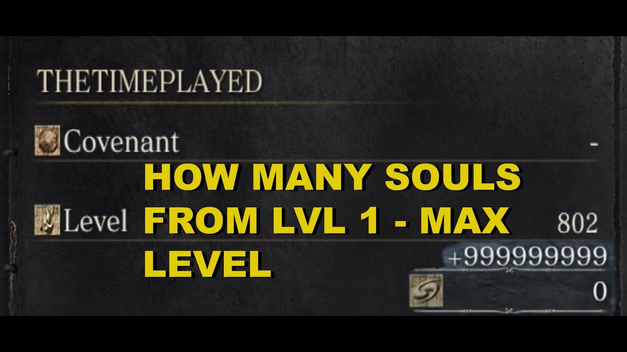 Dark Souls Level Up Chart