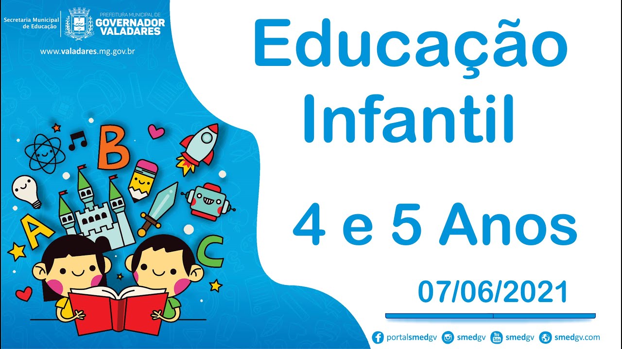 Higiene Corporal - Educação Infantil 4 e 5 Anos - 07/06/2021