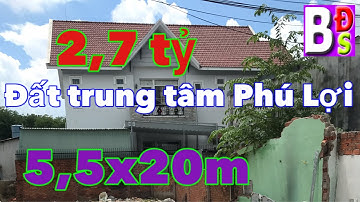 👉 Bán đất phường Phú Lợi, Thủ Dầu Một. Gần ubnd phường và đường Lê Thị Trung, 5,5x20m