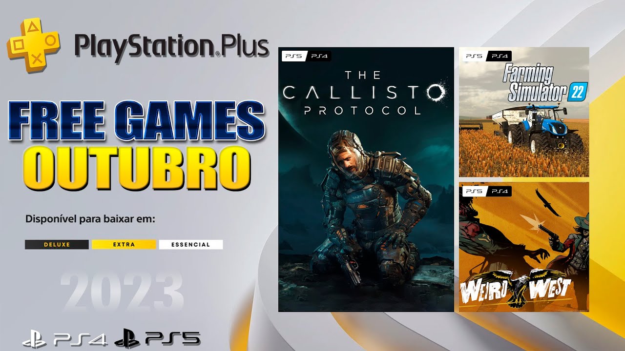 Jogos grátis da PS Plus Essential em outubro de 2023