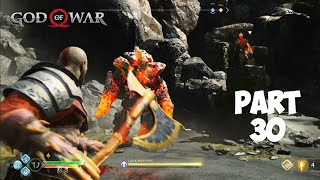 GOD OF WAR 4 PS4 - Walkthrough Gameplay Part 30 - Lava Ancient Fight