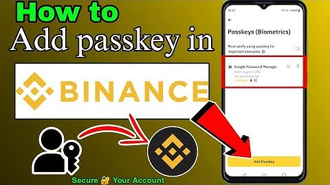 How to Add Passkey on Binance App | Step-by-Step Guide to Enable Passkey in Binance Account