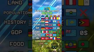 Create your own country with 10