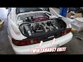 Twin Turbo Mr2 Gets a SICK Twin Exit Exhaust!