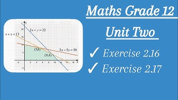 Exercise 2.16 and Exercise 2.17 / Maths Grade 12 Unit Two/ New curriculum/