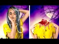 BOO👻 HAPPY HALLOWEEN🎃DIY COSTUME AND MAKE UP TRANSFORMATION IDEAS FOR HALLOWEEN By 123 GO Like!