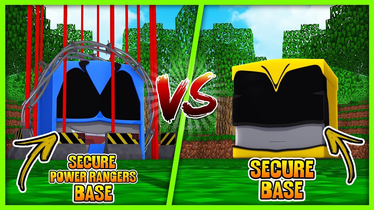 POWER RANGER SECURE BASE CHALLENGE! w/ Little Lizard