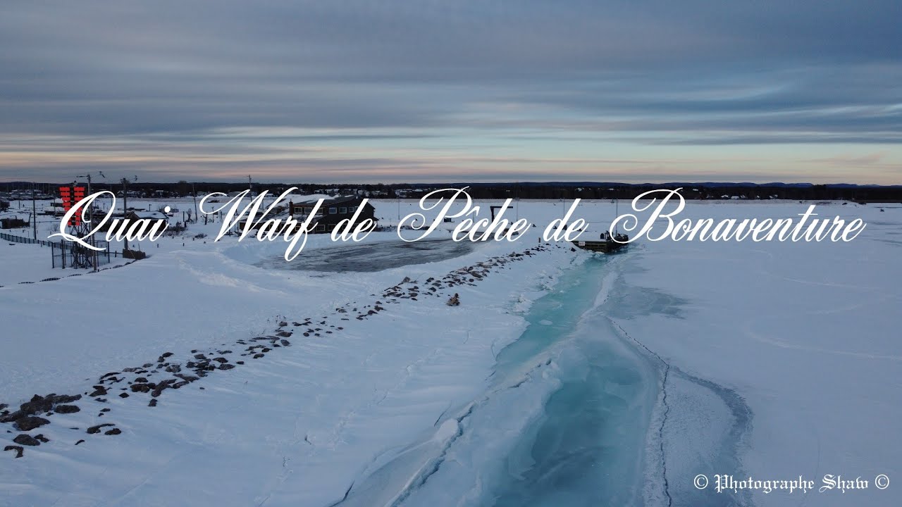 Quai Warf de Pêche de Bonaventure Gaspesie Québec Canada 🍁 Mavic Mini3