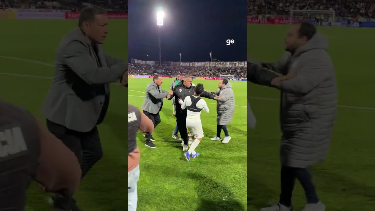 BRIGA ENTRE JOGADORES DO FLU E COMISSÃO DO PLATENSE | #shorts | ge.globo