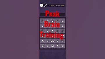 Peak brain training game