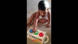 Lewo Pound Tap Bench with Slide Out Xylophone Wooden Hammer Musical Toys for Toddlers (Toy)