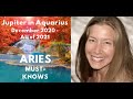Jupiter in Aquarius ~ Aries Must-Knows (December 2020 - All of 2021)