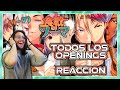 🔥REACCION a TODOS los openings de Shokugeki no Soma (1-7)🔥