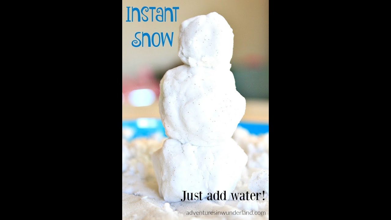 How to make Instant Snow YouTube