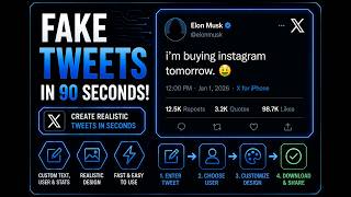 How to Make Fake Tweets in 90 Seconds (2026) PC / IPHONE / ANDROID screenshot 4