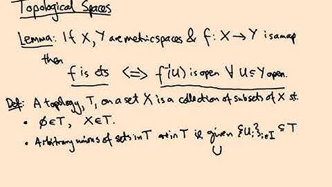 2.01 Topological spaces, continuous maps