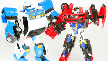 또봇 14기 전체 변신자동차 또봇제로 VS 카봇 싼타페R 동영상(tobot Transformation)[토이스페이스]