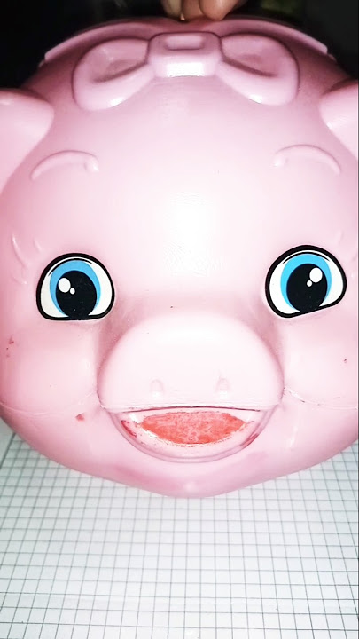 #satisfying #cute Chubby Pink Piggy Bank #trending #asmr #toys #piggybank #viralvideo #shorts