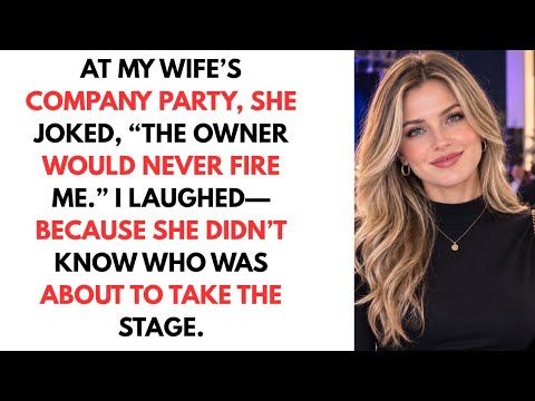 AT MY WIFE’S COMPANY PARTY, SHE JOKED, “THE OWNER WOULD NEVER FIRE ME.” I LAUGHED—BECAUSE#cheating