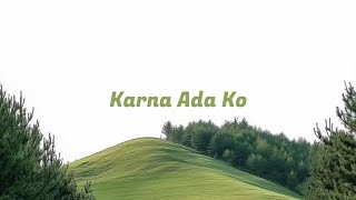 Lagu karna ada ko yang buat sa nyaman || @bgArTani 