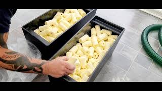 Bakki Shower installation-hiding the inlet pipes part 4 and last part in this series.