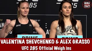 UFC 285: Official Weigh ins Valentina Shevchenko & Alexa Grasso