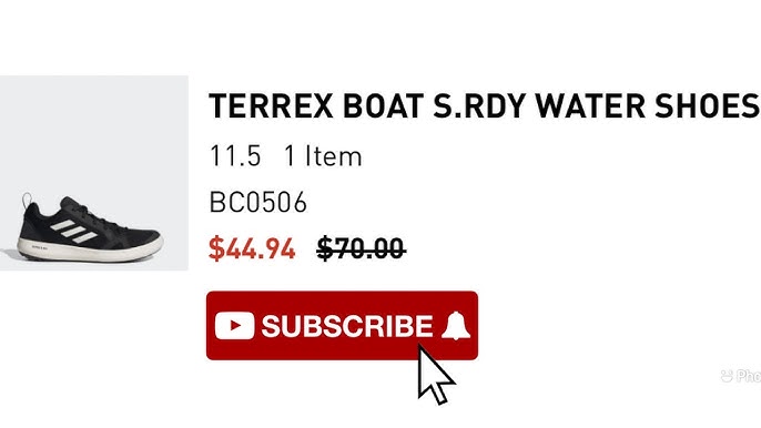 Adidas TERREX Boat S.RDY Water Shoes - YouTube