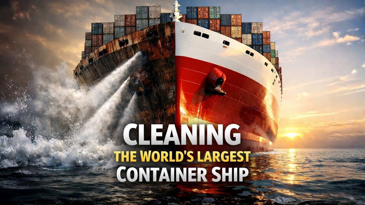 [TV]  World’s Largest Container Ship Cleaning | Clean Verse | MSC Irina | ASMR Film