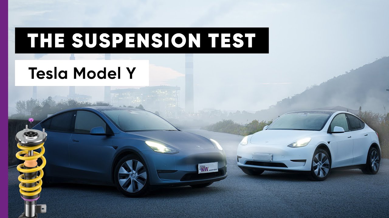 Tesla Model Y (AWD) Supension Test: KW V3 Leveling versus Stock