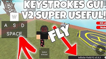 KEYSTROKES GUI V2! SUPER USEFUL! | ARCEUS X • DELTA • FLUXUS!