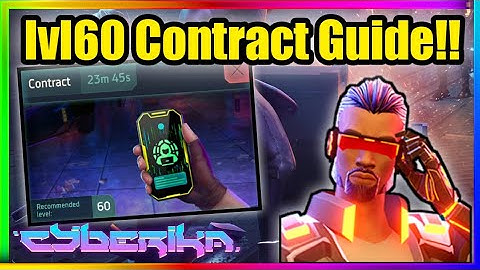 How To Clear lvl60 Contract in Cyberika!! | Cyberika: Action Cyberpunk RPG "Beginners Guide" #57