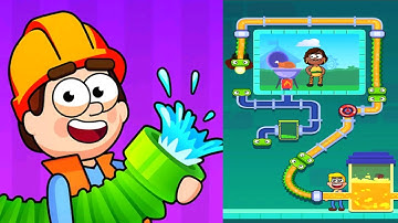 Flow Legends: Pipe Games -  All Levels Gameplay Android iOS Levels 4-8