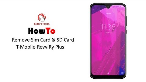 #HowTo - Remove SIM/SD on T-Mobile RevvlRy Plus
