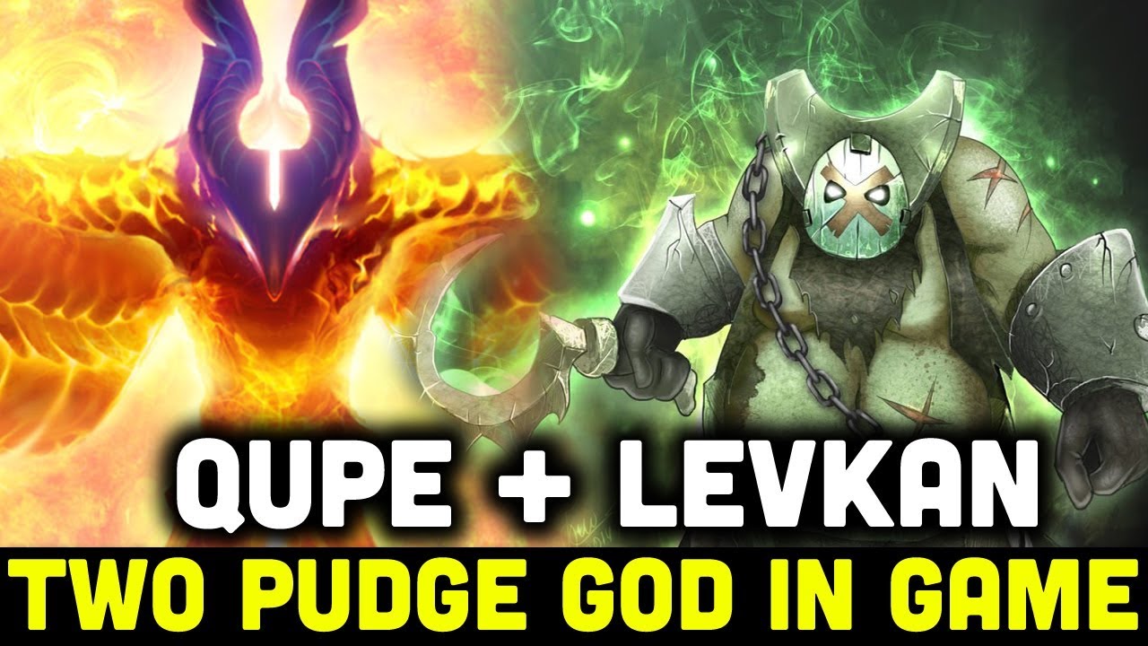 WHEN 2 PUDGE GOD AT THE SAME TEAM!! LEVKAN SHOWS QUPE HIS BEST HOOK AGAIN!! | GENIUS PUDGE