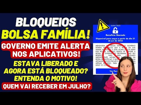 🚨 ACABOU DE SAIR! NOVAS MENSAGENS no APP do BOLSA FAMÍLIA: BENEFÍCIO CANCELADO/BLOQUEADO