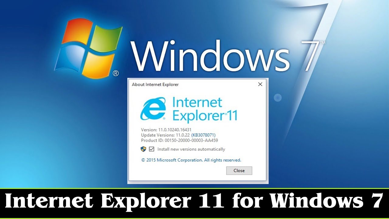 internet explorer download 11 for windows 10